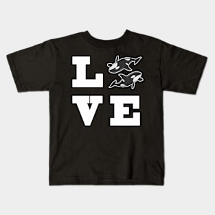 Love Orca Whale Love Ocean Sea And Kids T-Shirt